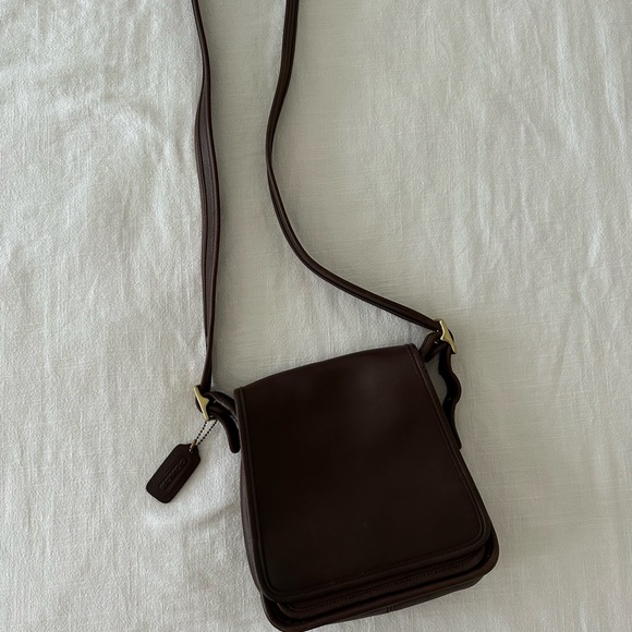 Vintage coach leather satchel side bag - Picture 2 of 8